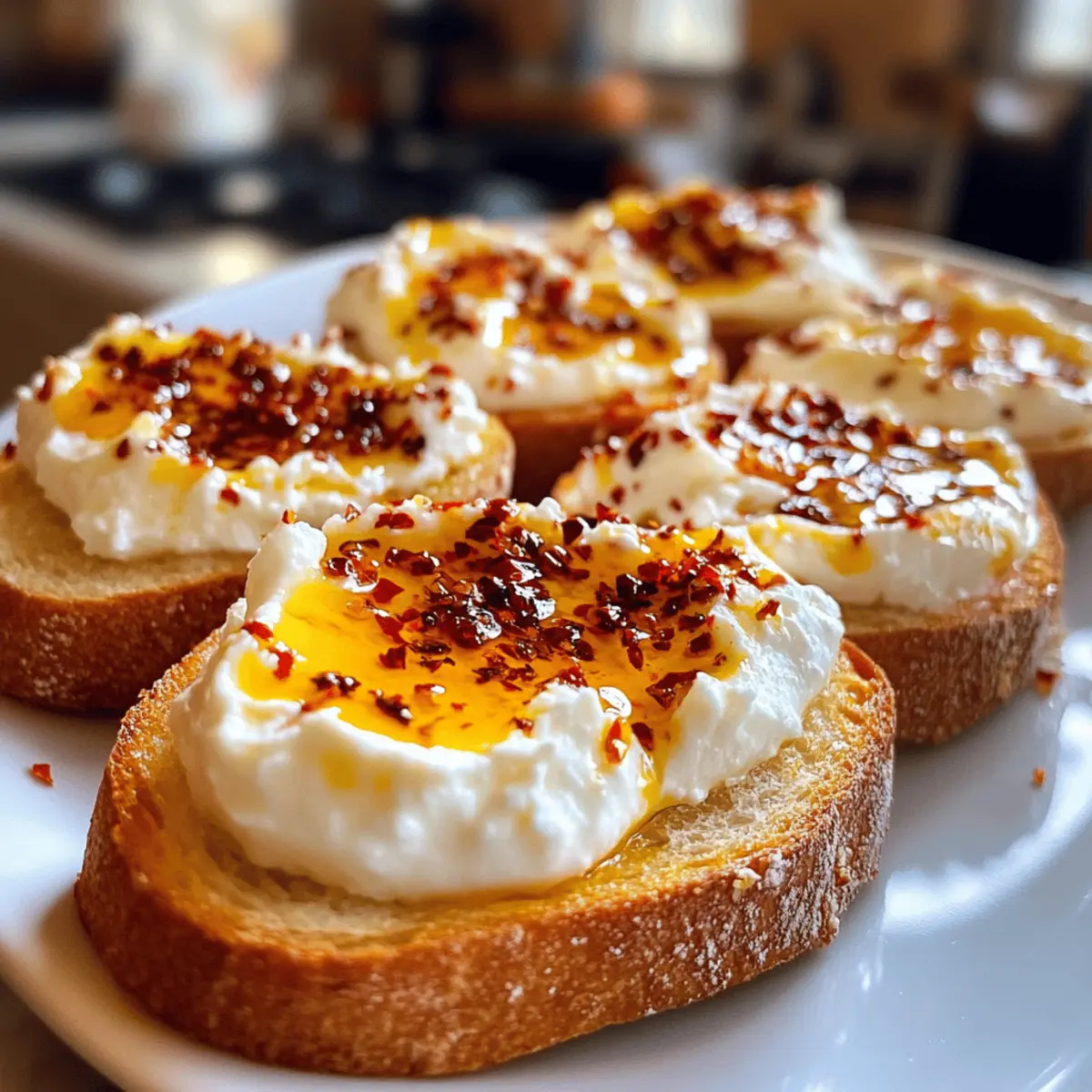 Whipped Feta Crostini with Hot Honey Magic dqsqca