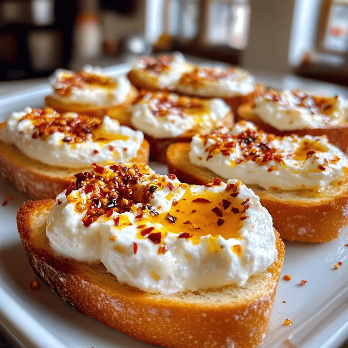 Whipped Feta Crostini with Hot Honey Magic in 20 Minutes
