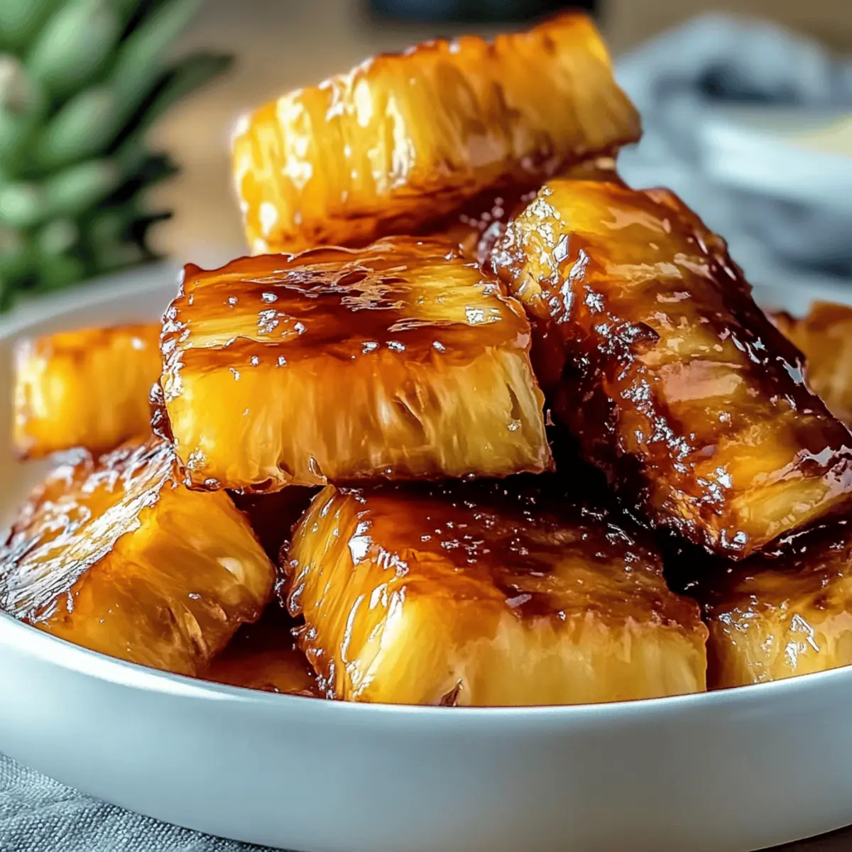 Air Fryer Caramelized Pineapple wnltbk