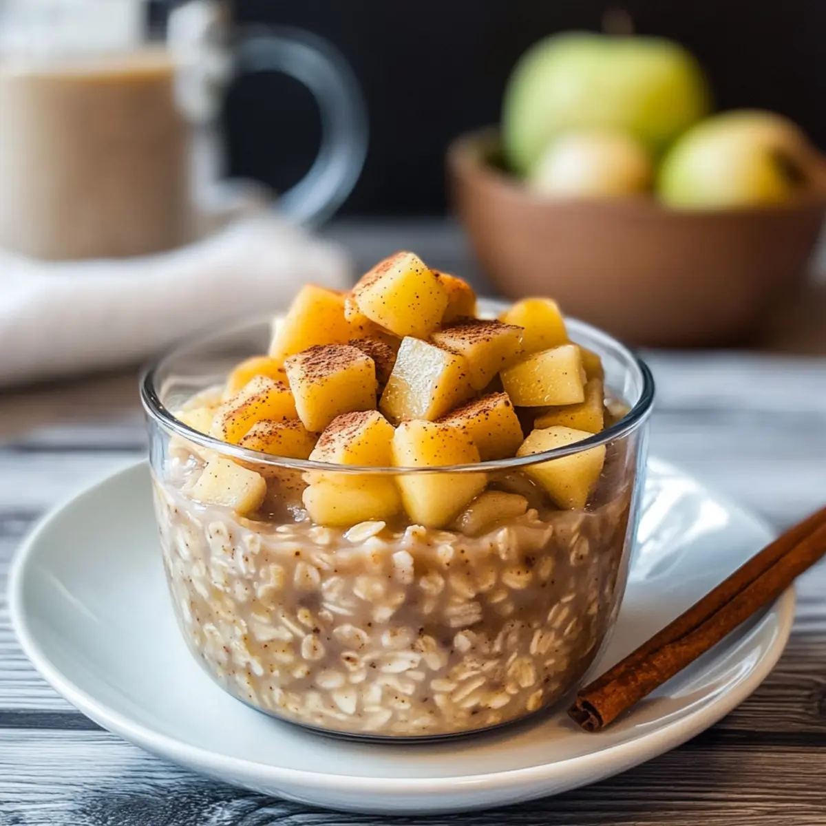 Apple Cinnamon Overnight Oats e40zrc