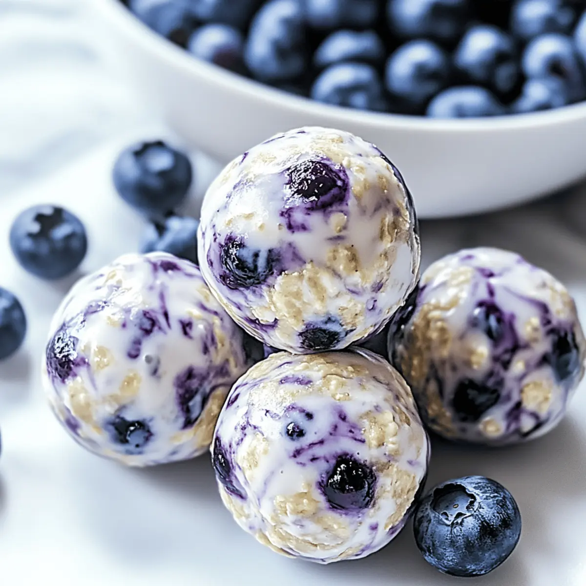 Blueberry Cheesecake Protein Bites knwgrj