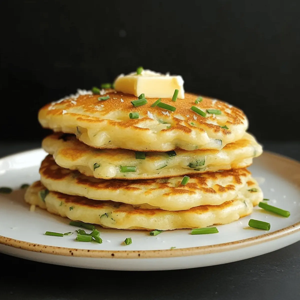 Cheese Chive Pancakes qet1sy