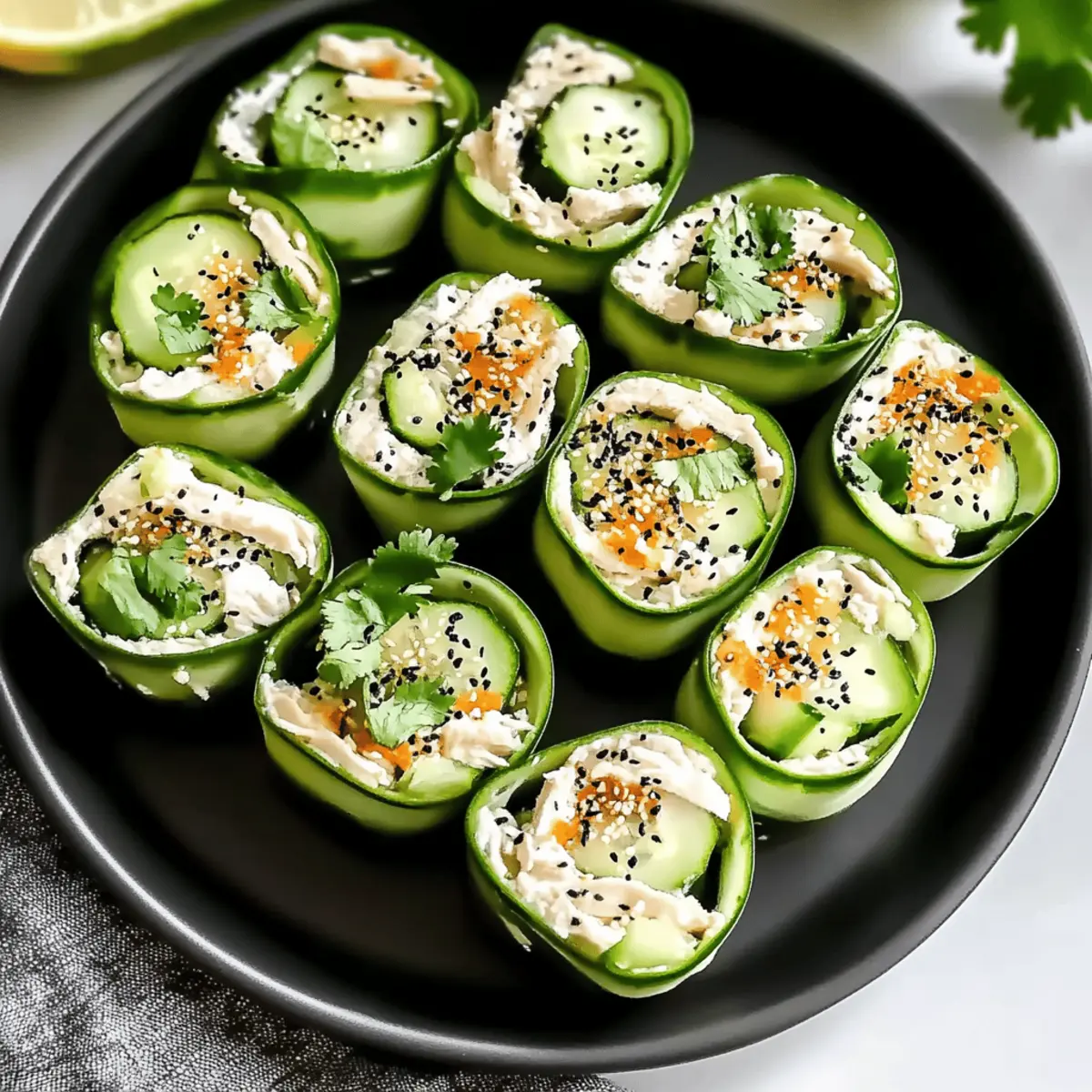 Chicken Salad Cucumber Roll Ups p4e18m