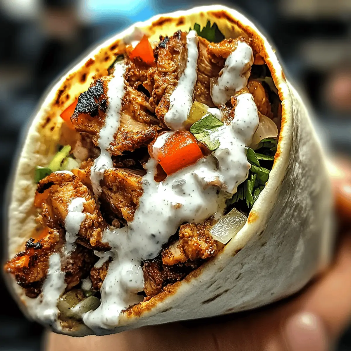 Chicken Shawarma with Creamy Garlic Sauce ihc6pt