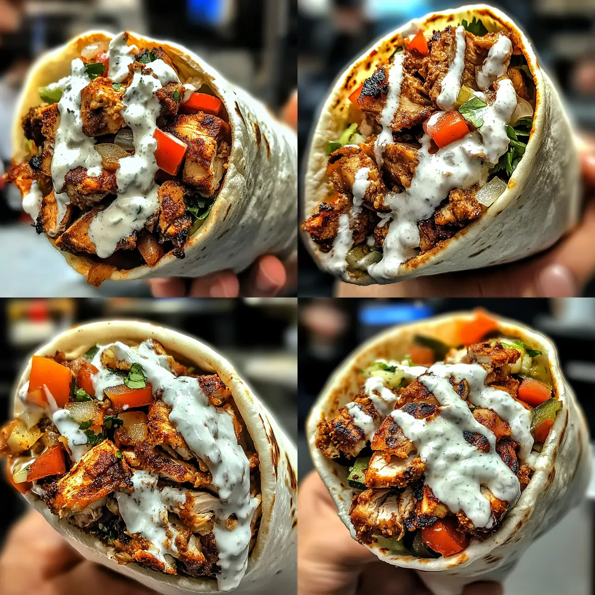 Savor Homemade Chicken Shawarma with Creamy Garlic Sauce