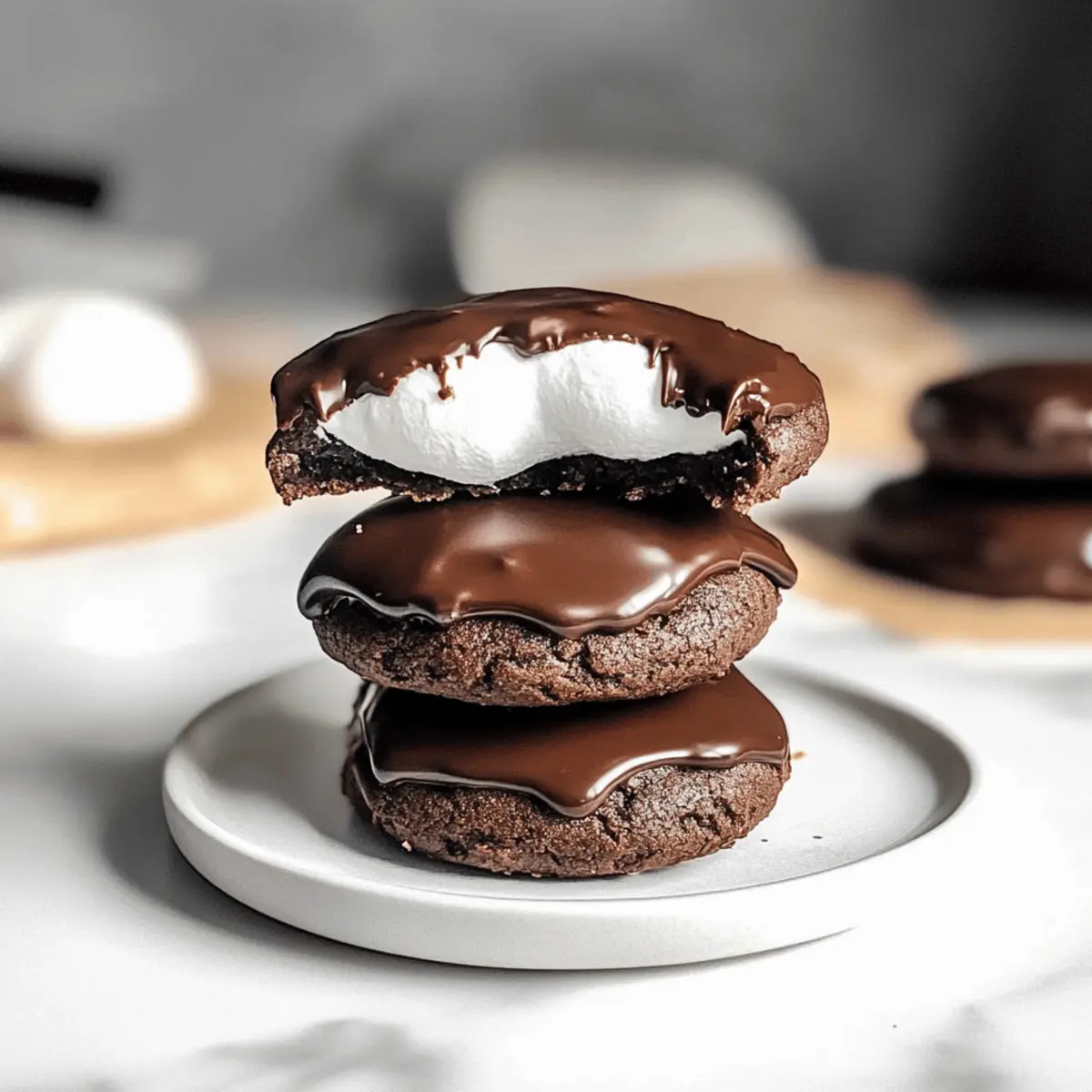 Chocolate Marshmallow Cookies gub43d