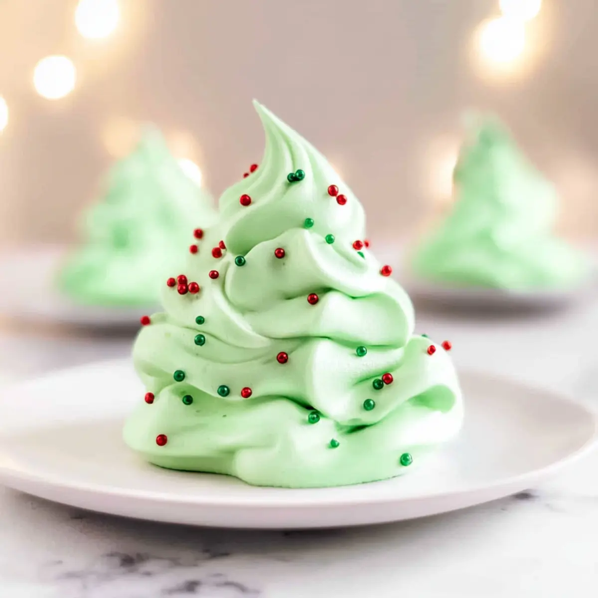 Delightful Christmas Tree Meringues for a Whimsical Holiday Treat