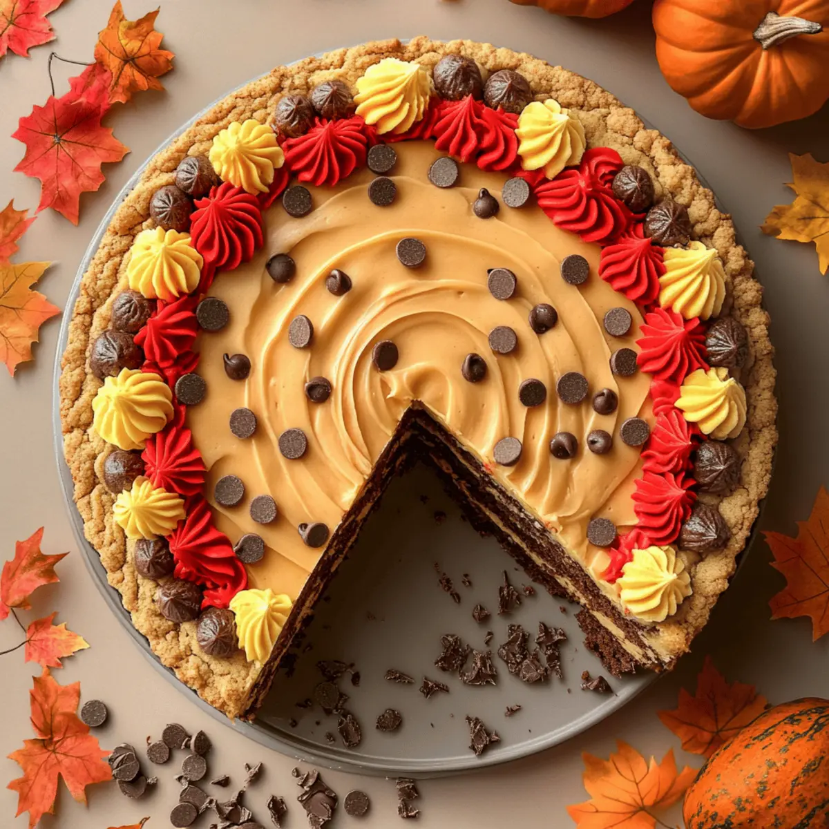 Deliciously Soft Cookie Cake Perfect for Cozy Fall Nights