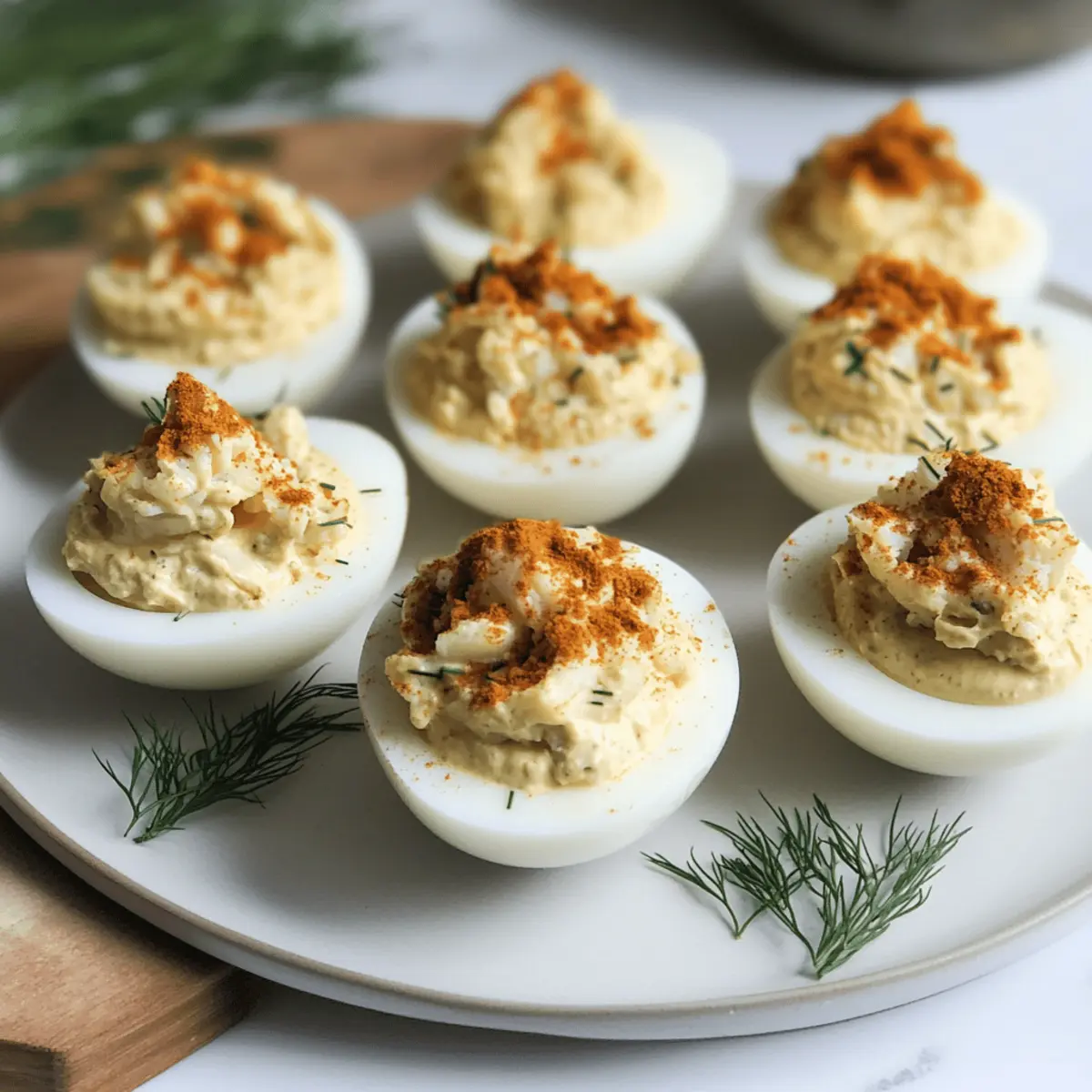 Crab Deviled Eggs lcspn0