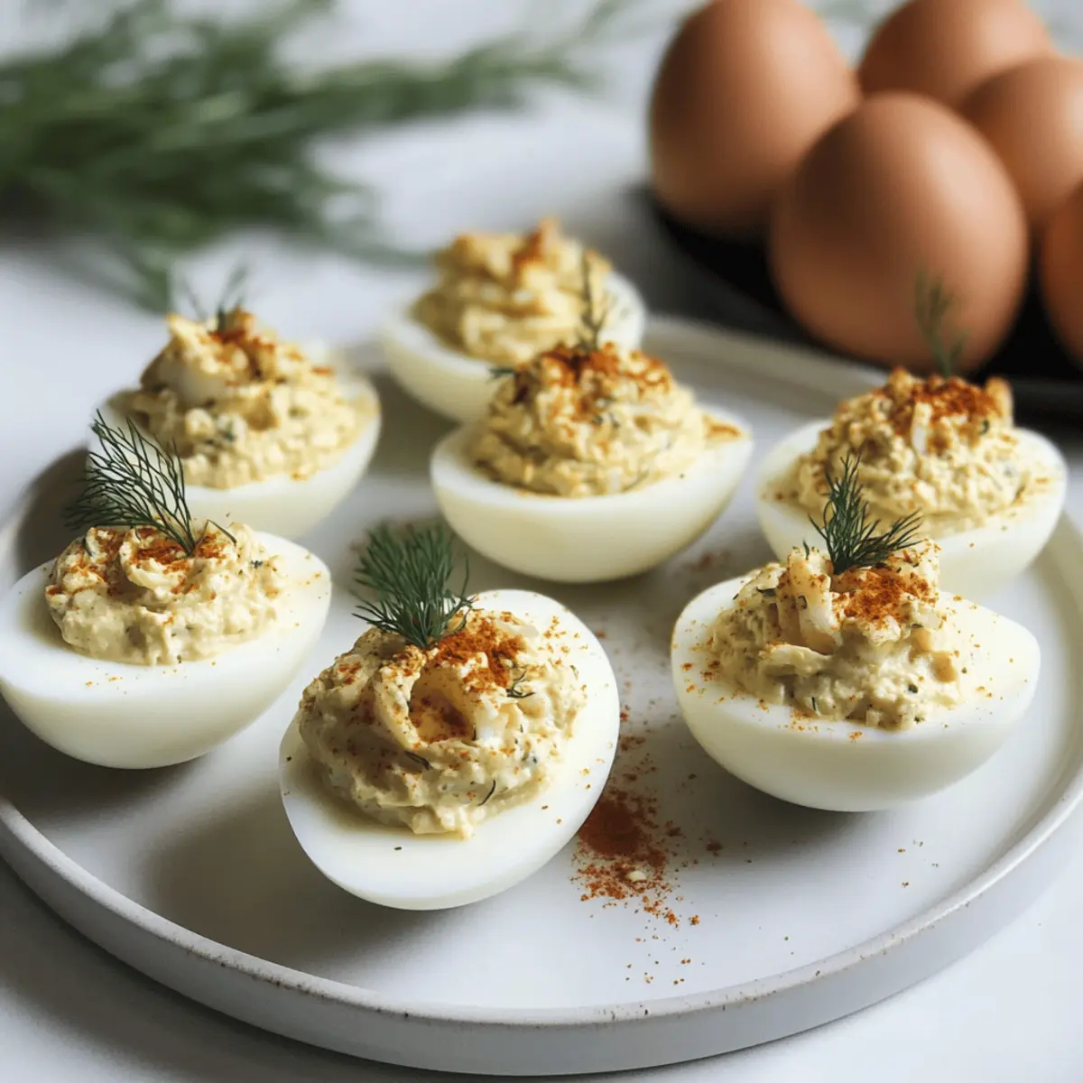 Crab Deviled Eggs zmjetm