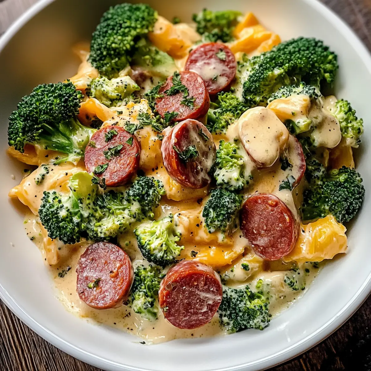 Creamy Kielbasa Broccoli Skillet gyt8bo