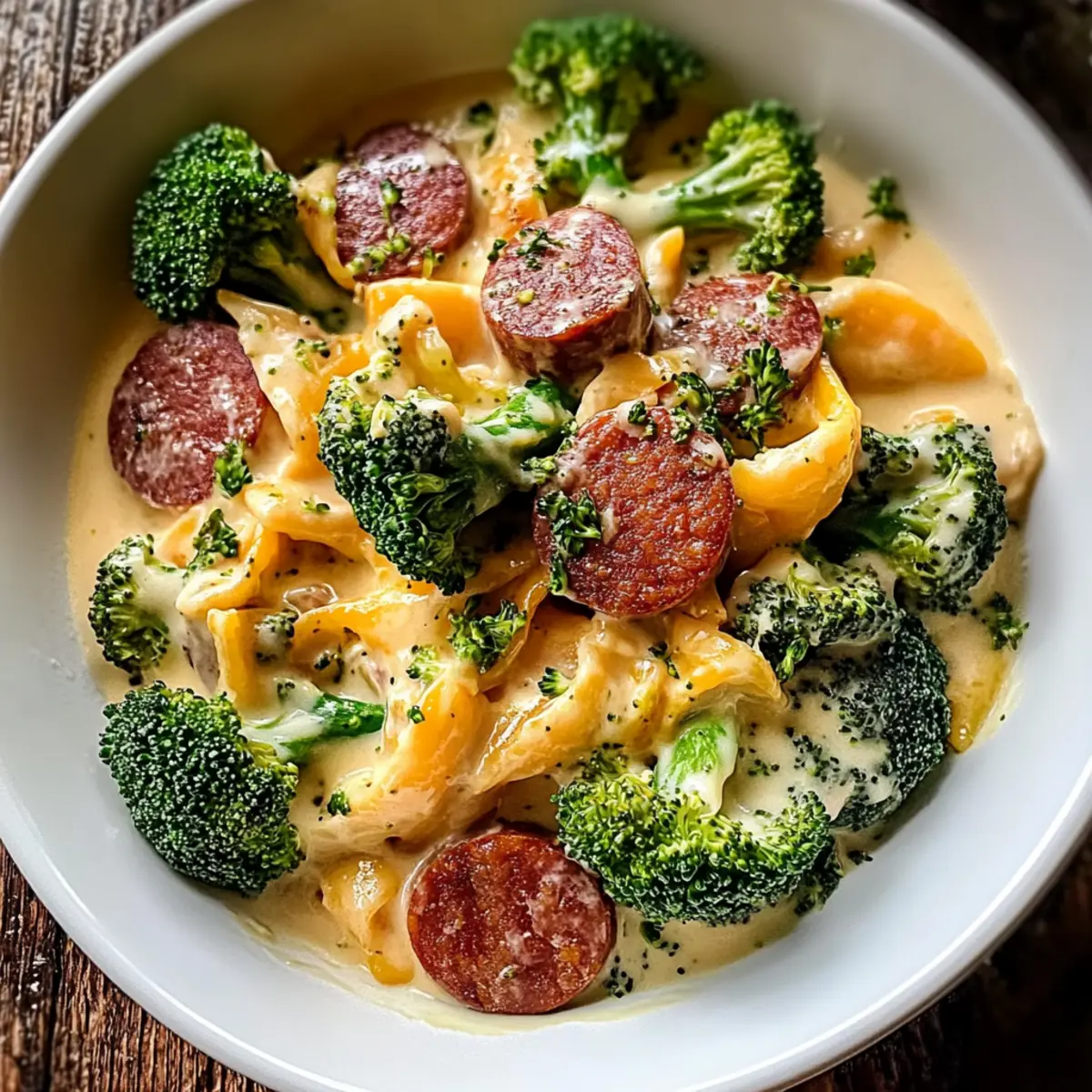 Creamy Kielbasa Broccoli Skillet wgs2np
