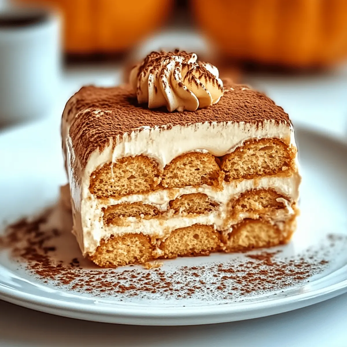 Creamy Pumpkin Tiramisu fkqnfe
