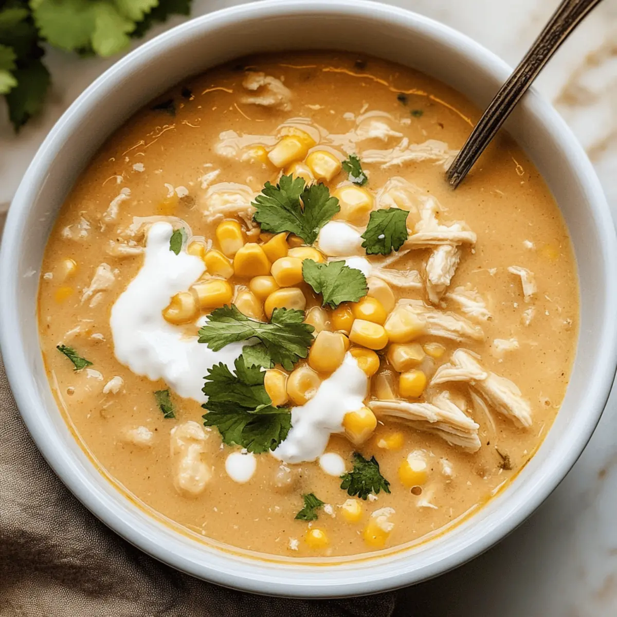 Crockpot Sweet Corn & Pepper Jack White Chicken Chili Delight