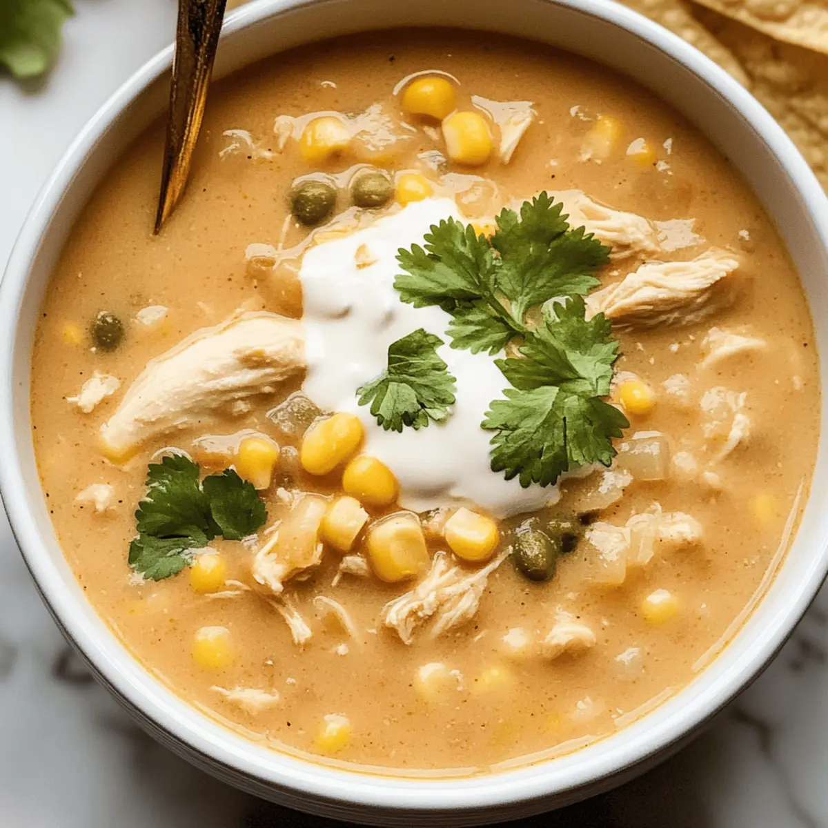 Crockpot Sweet Corn Pepper Jack White Chicken Chili vbzor7