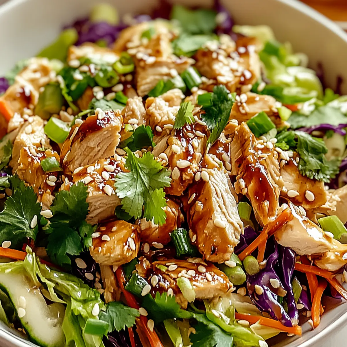 Crunchy Sesame Chicken Cabbage Salad for a Quick Flavor Boost