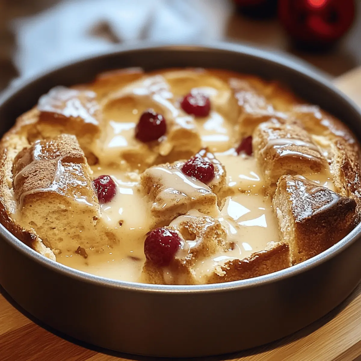 Delightful Eggnog Bread Pudding for Cozy Holiday Gatherings