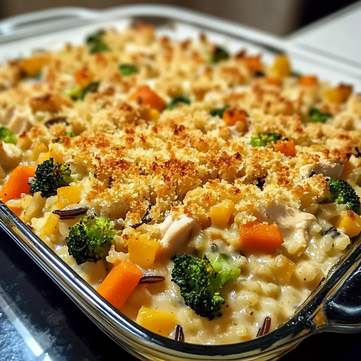 Harvest Chicken and Wild Rice Casserole ebrgkh