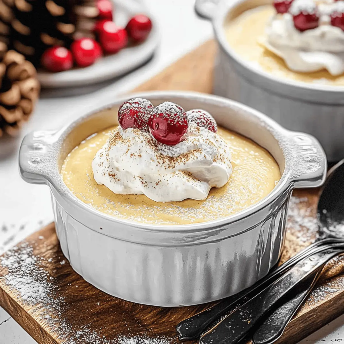 Homemade Eggnog Pudding drztwc