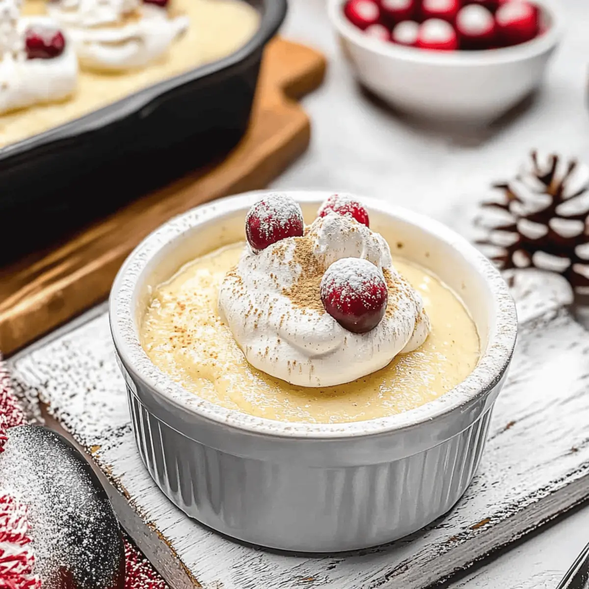 Homemade Eggnog Pudding q7szpf