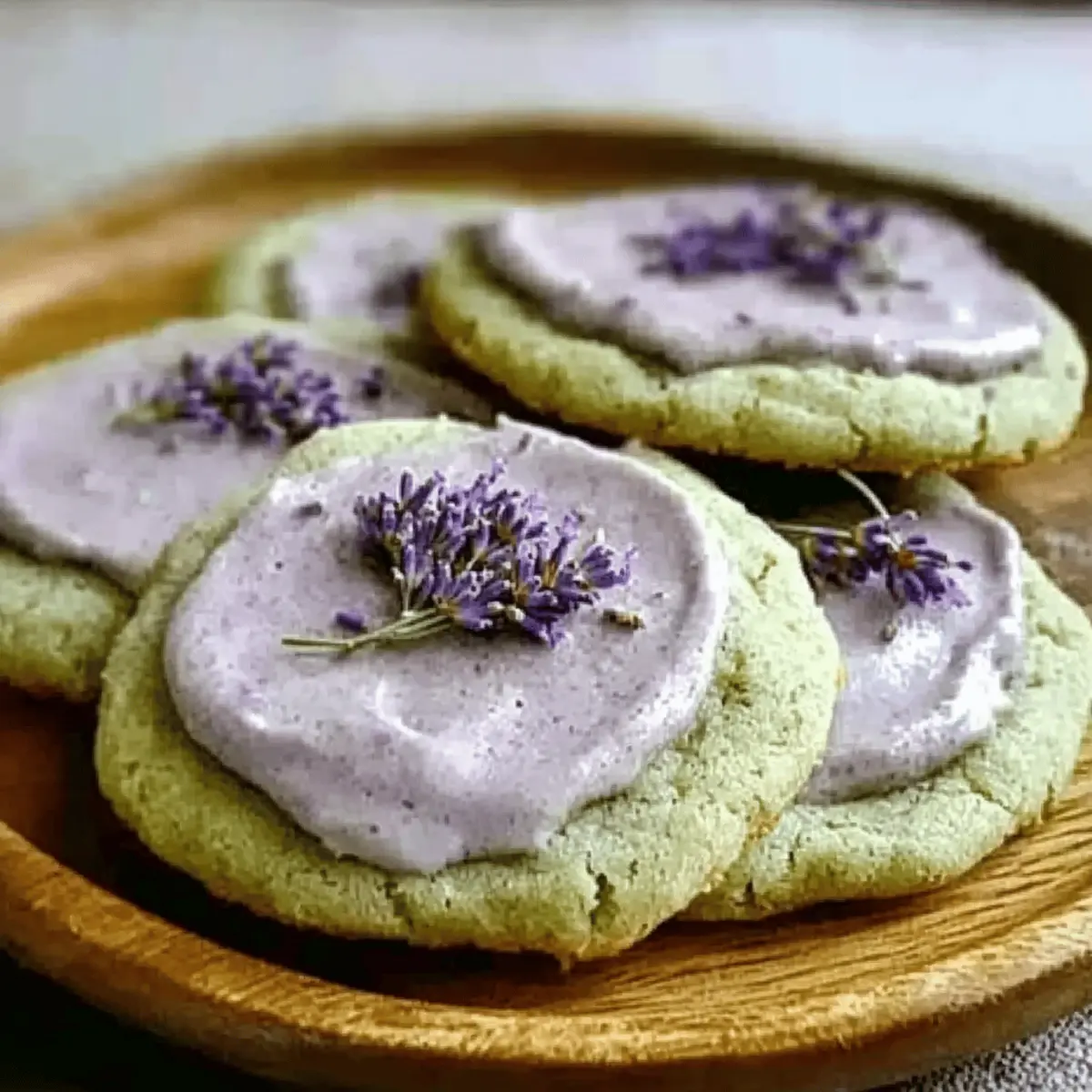 Matcha Lavender Sugar Cookies h0yaya