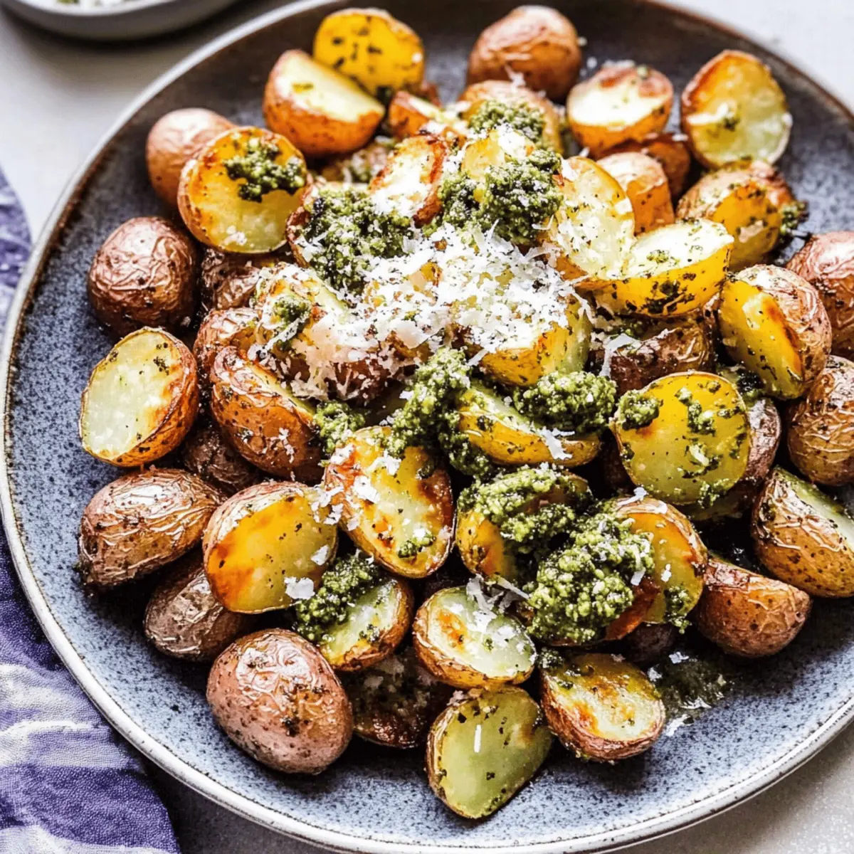 Parmesan Pesto Roasted Potatoes that Change Dinner Forever