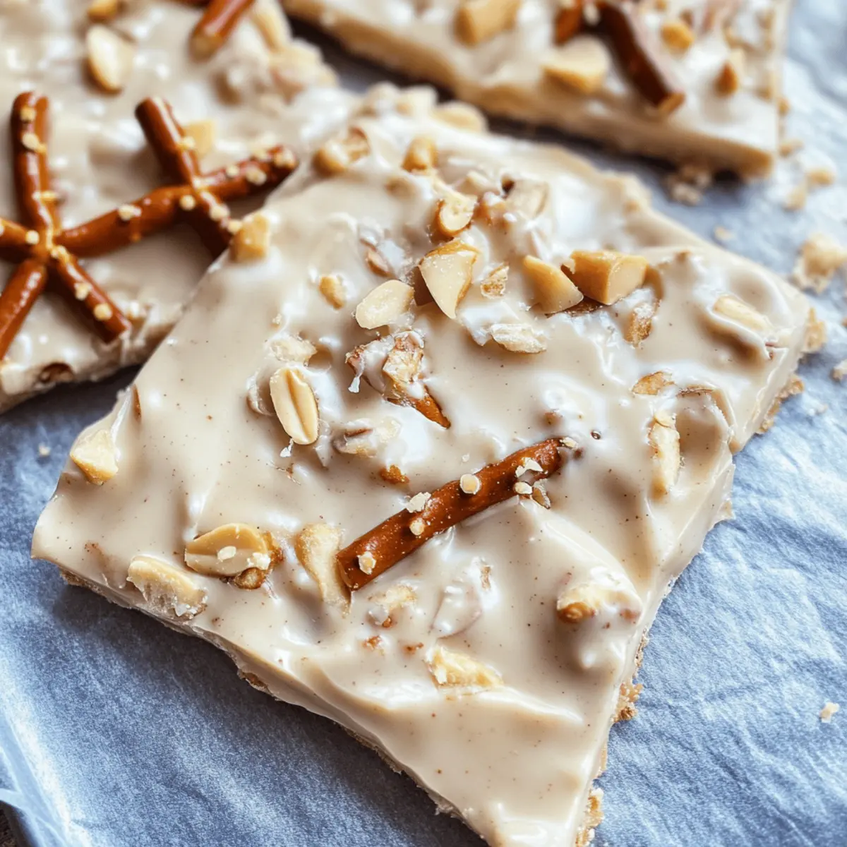 Peanut Butter Pretzel Bark tio9hg