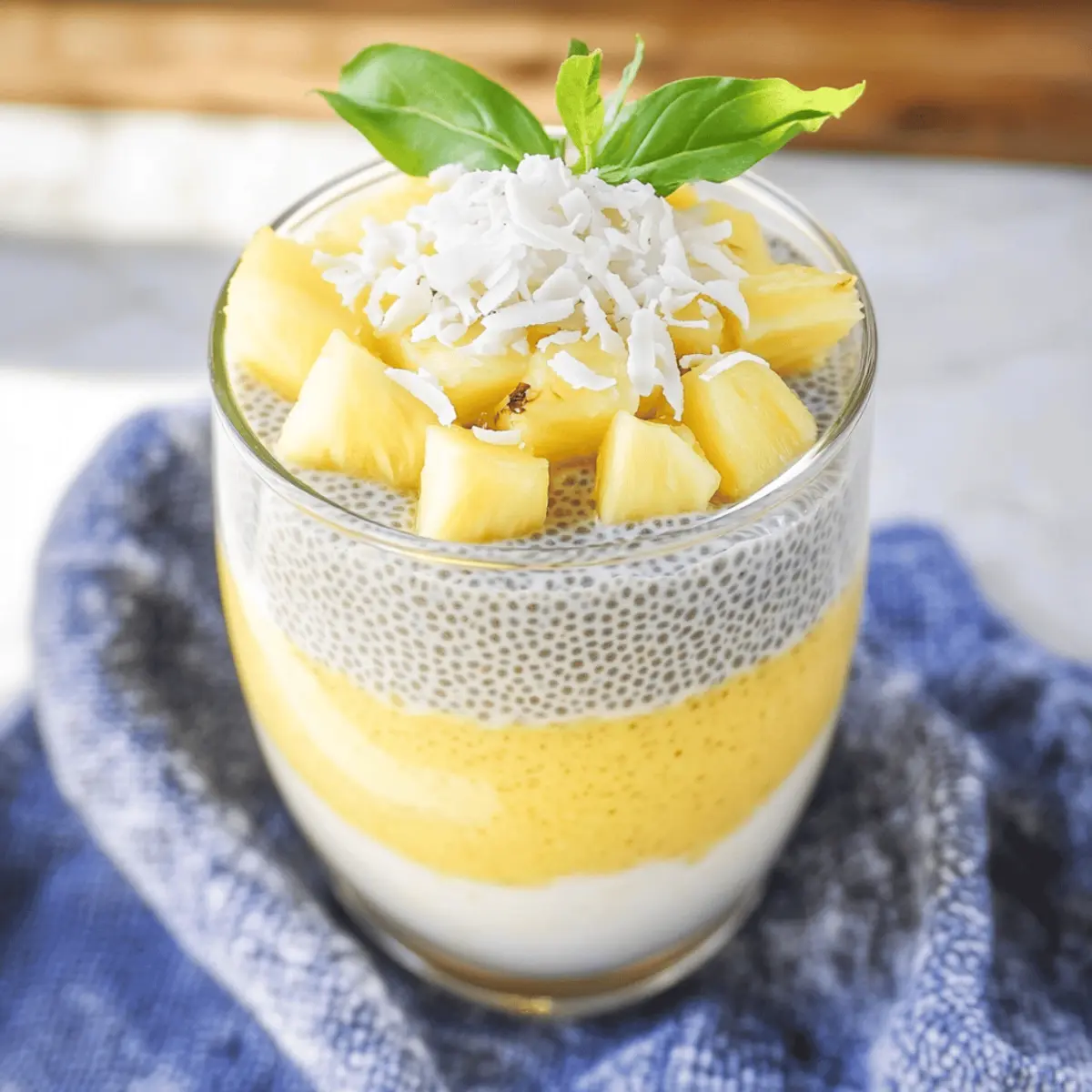 Pineapple Coconut Chia Pudding eoiuqn