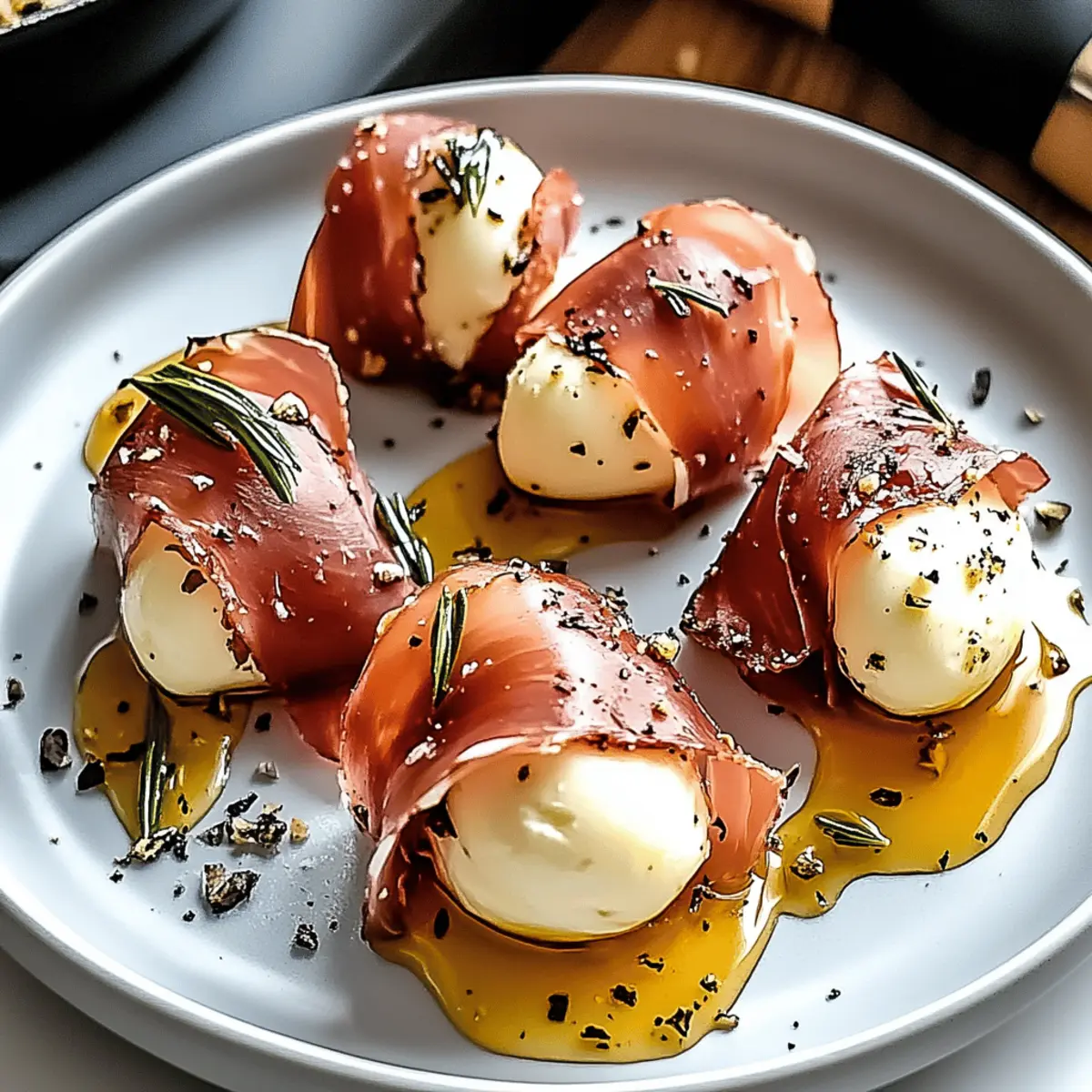 Crispy Prosciutto Wrapped Mozzarella Bites to Savor Guilt-Free