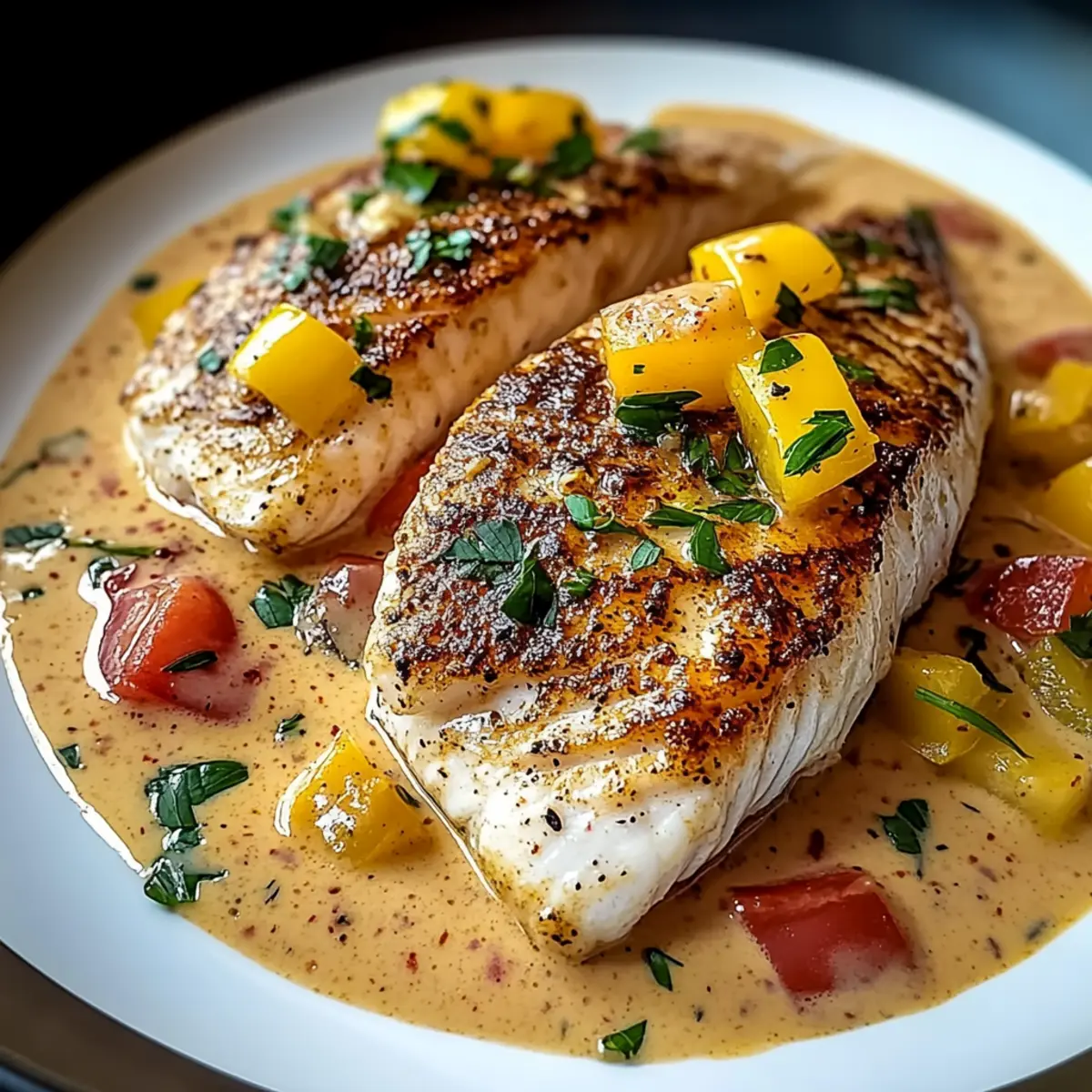 Red Snapper with Creamy Creole Sauce rhbwis