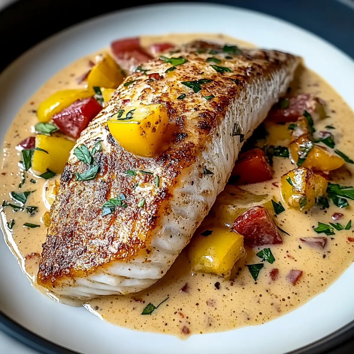 Red Snapper with Creamy Creole Sauce: A Flavorful Seafood Treat