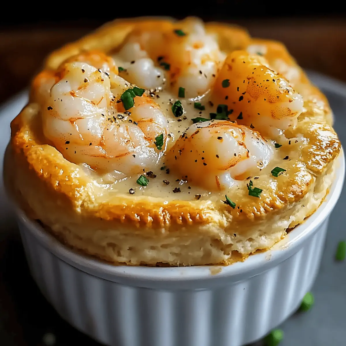 Shrimp & Lobster Cheddar Bay Biscuit Pot Pie for Cozy Nights