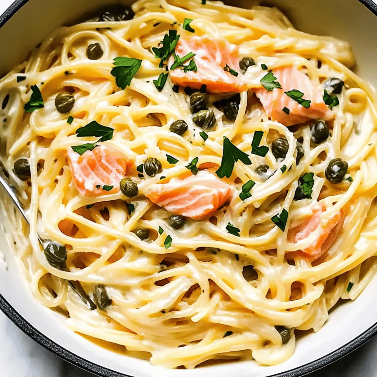 Smoked Salmon Linguine fius9o