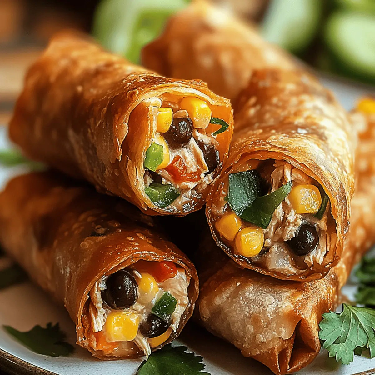 Crispy Southwest Chicken Egg Rolls for a Flavor Explosion