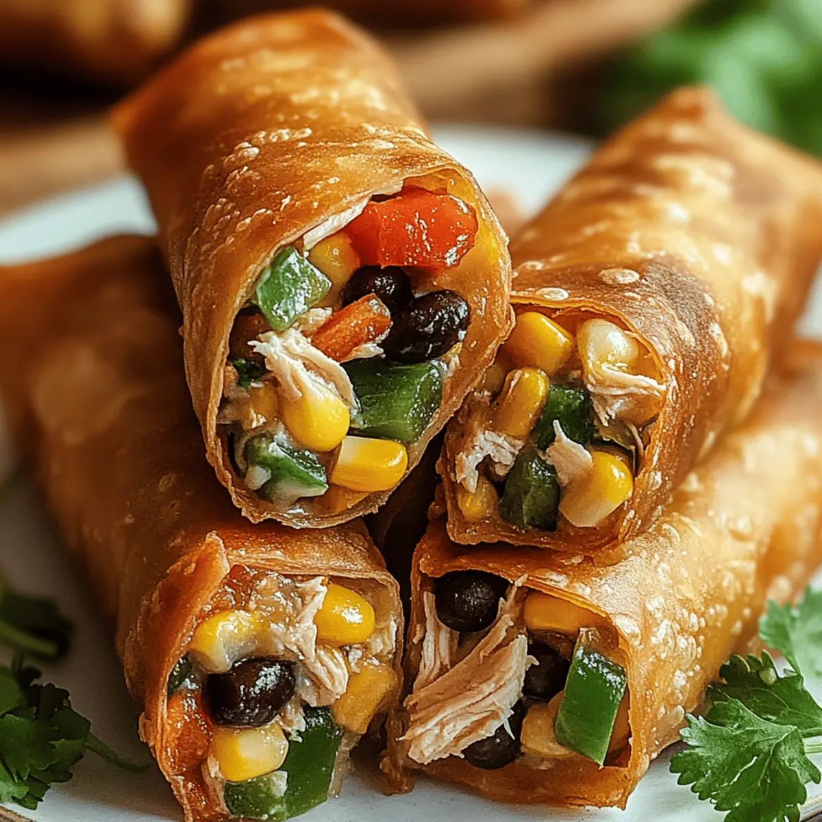 Southwest Chicken Egg Rolls nrer8h