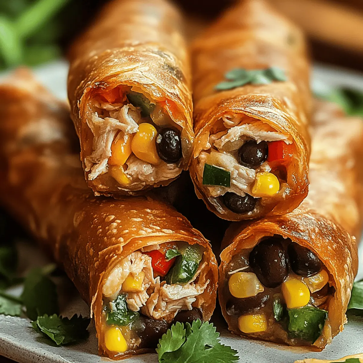 Southwest Chicken Egg Rolls yyhomm