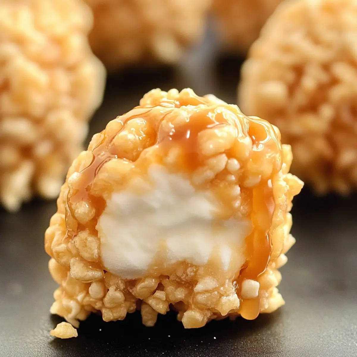 Caramel Marshmallow Rice Krispie Balls: Easy to Make & Share