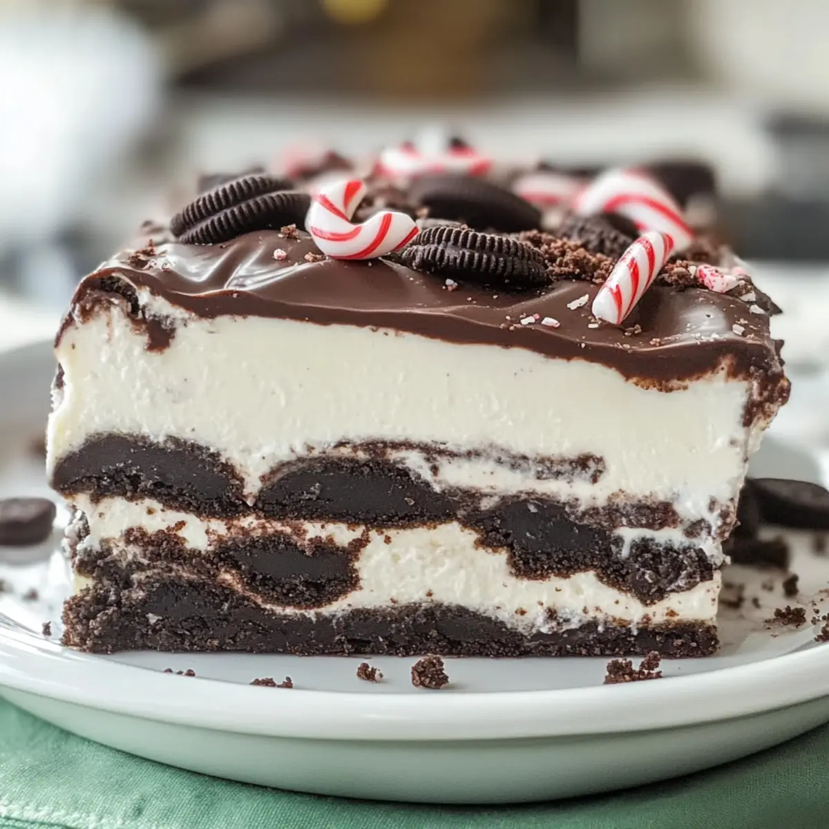 No Bake Christmas Oreo Lasagna to Delight Your Holidays