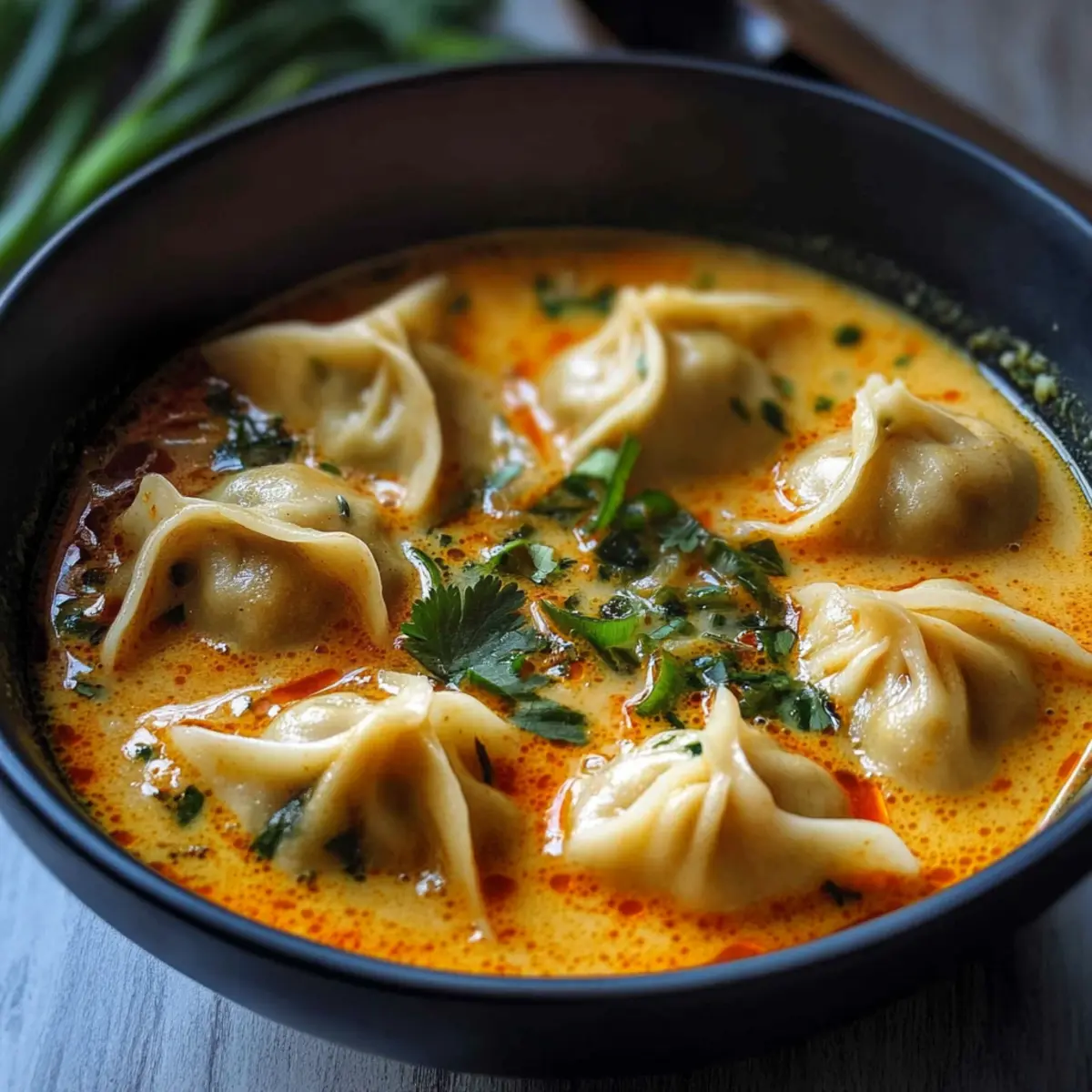 Creamy Coconut Curry Soup with Dumplings for Cozy Nights