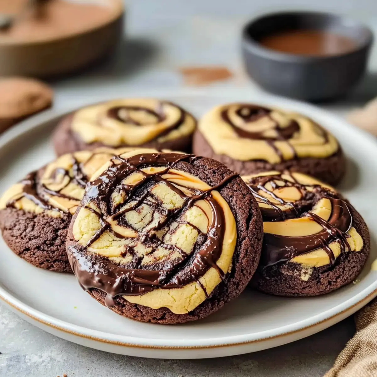 Chocolate Peanut Butter Swirl Cookies That Melt in Your Mouth