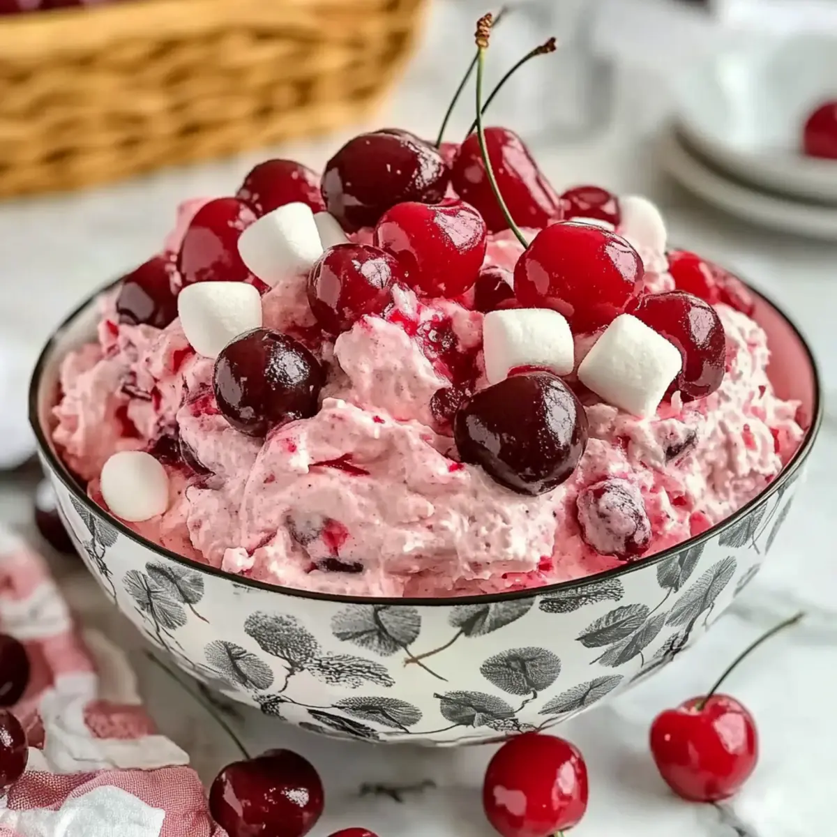 Delight in Cherry Cheesecake Fluff That's Effortlessly Creamy