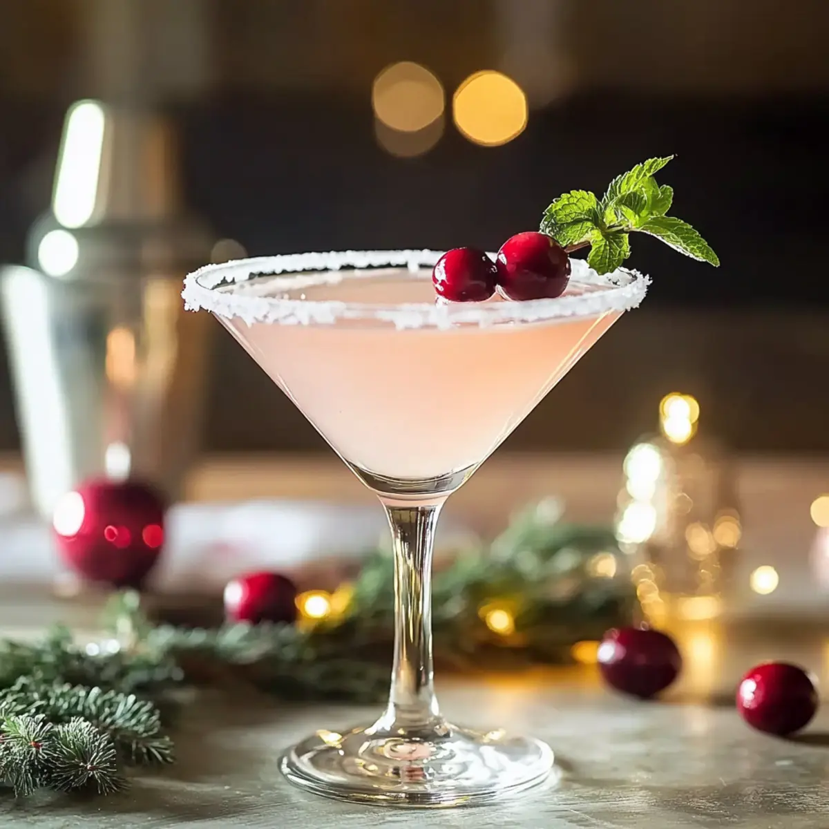 Delightful Mistletoe Martini: A Festive Sip of Cheer