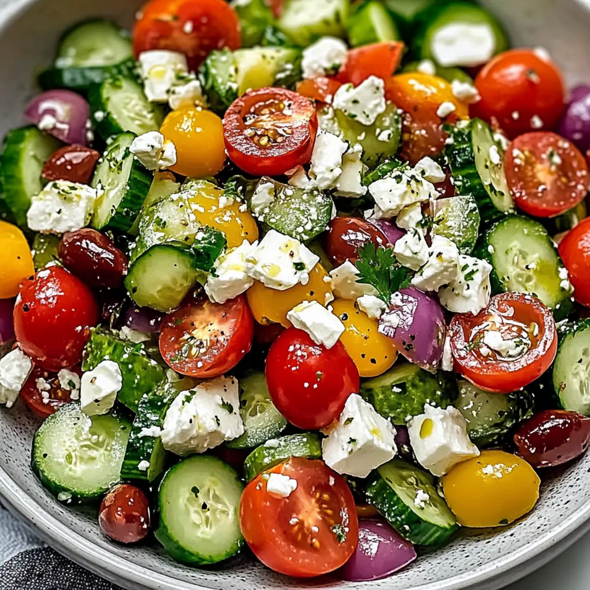 Greek Salad: A Crisp and Colorful Mediterranean Joy