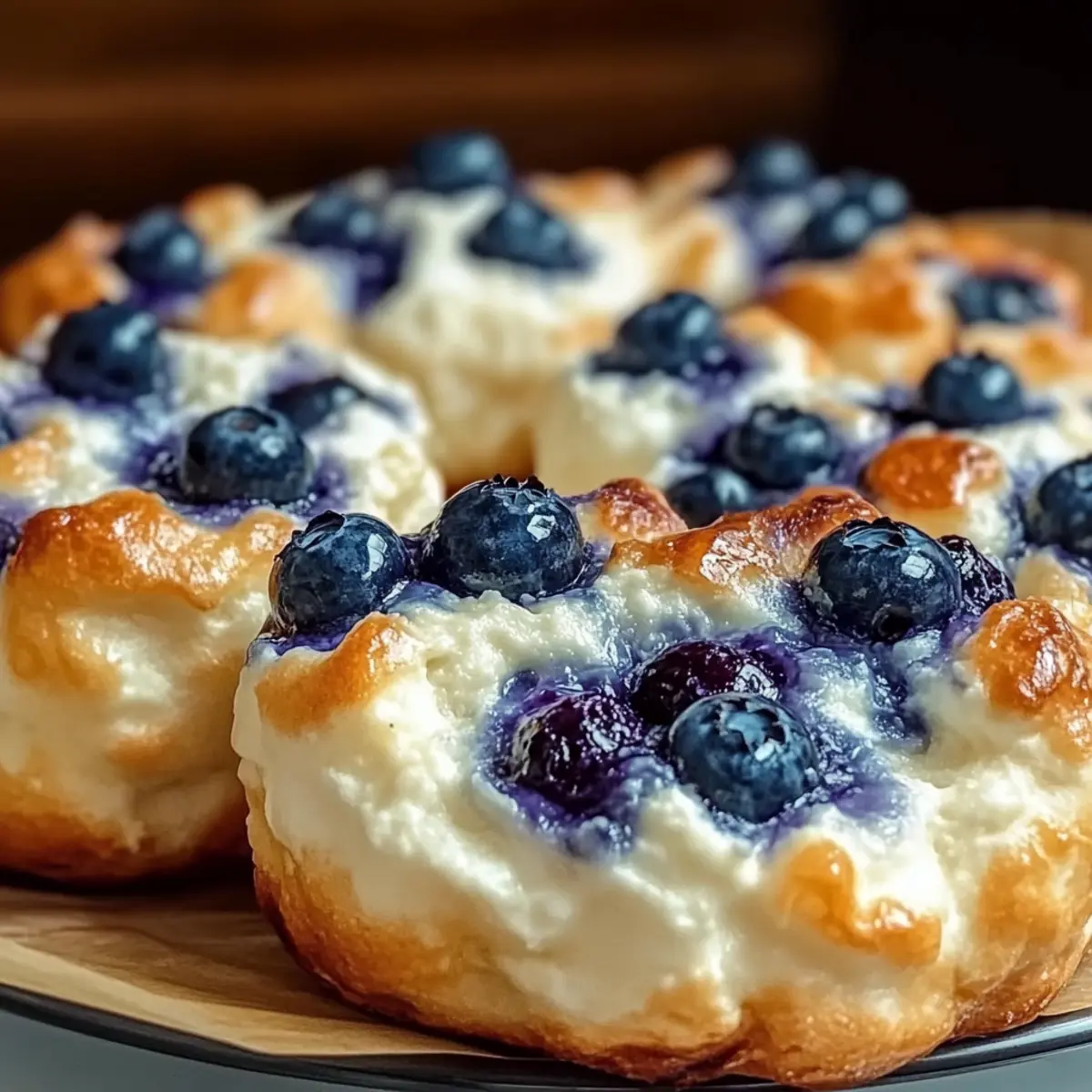 Cottage Cheese Blueberry Cloud Bread That Melts in Your Mouth