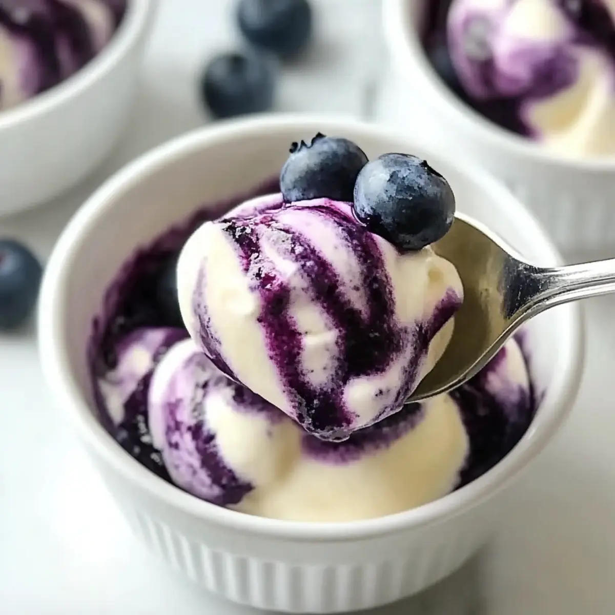 Blueberry Swirl Yogurt Bites - A Guilt-Free Frozen Delight