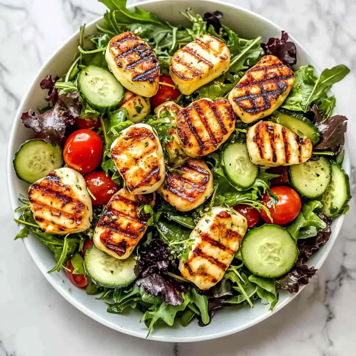 Grilled Halloumi Salad: Quick, Flavor-Packed Mediterranean Delight