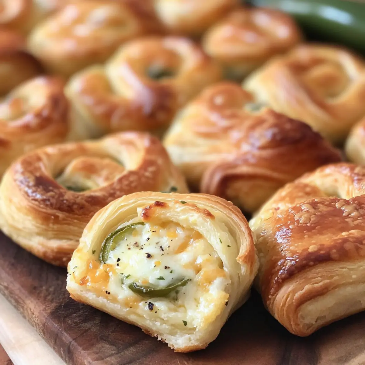 Cheesy Jalapeno Popper Crescent Rolls for Game Day Yum!