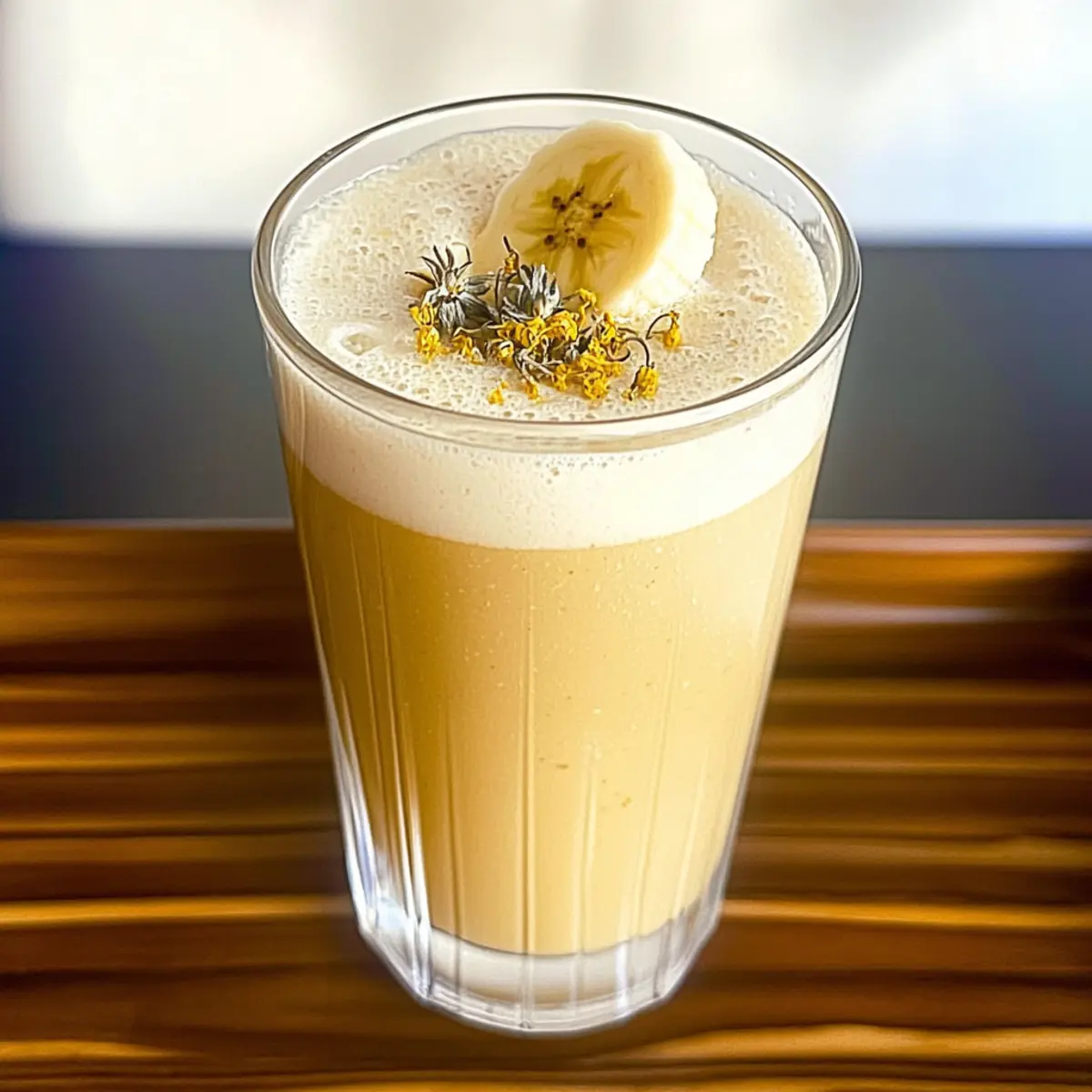 Banana Chamomile Tea Smoothie for Instant Calm and Refreshment