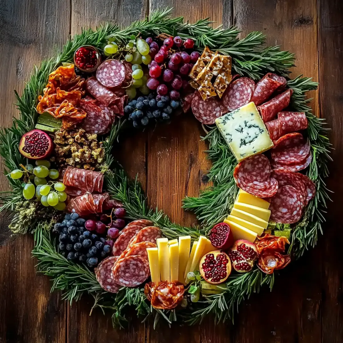 Create a Festive Charcuterie Wreath Your Guests Will Love
