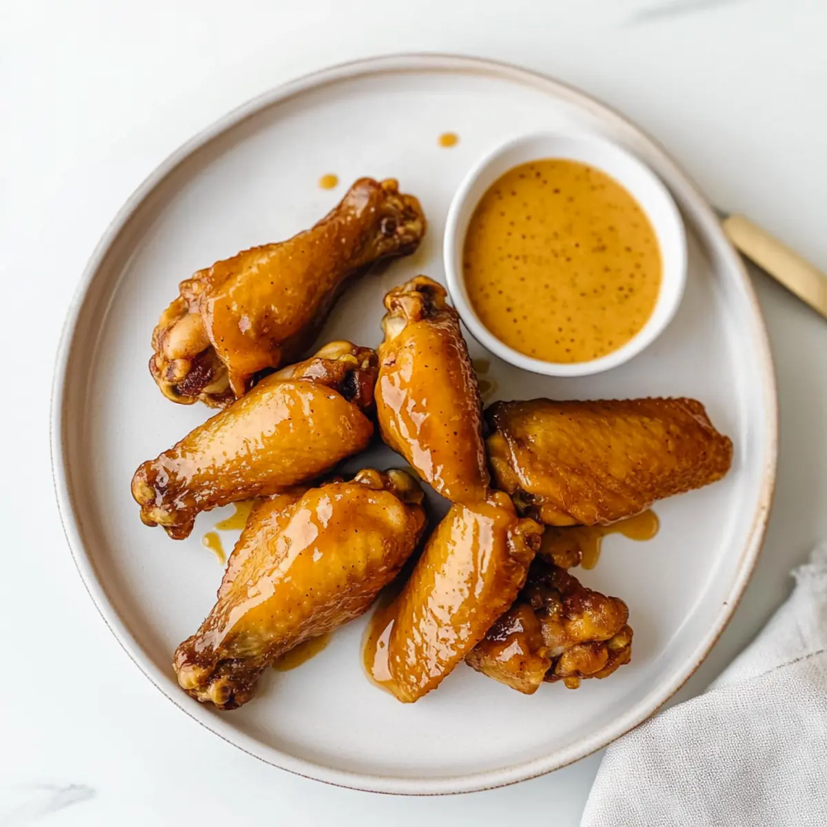 Crispy Honey Mustard Chicken Wings for Game Day Bliss